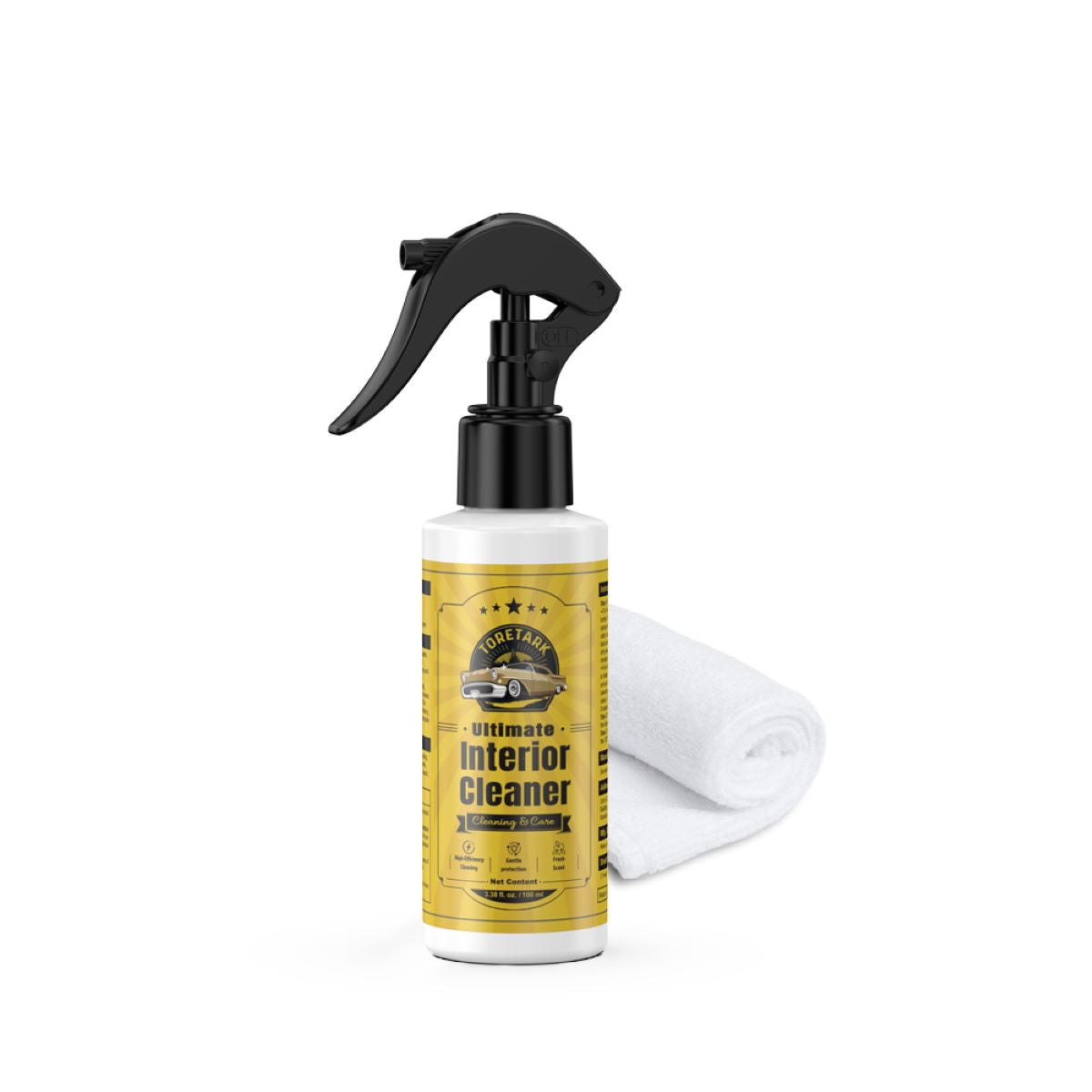 Toretark®Powerful Foam Car Interior Cleaner & Protectant for Automotive Dashboards Leather Plastic Parts Glass and Rubber