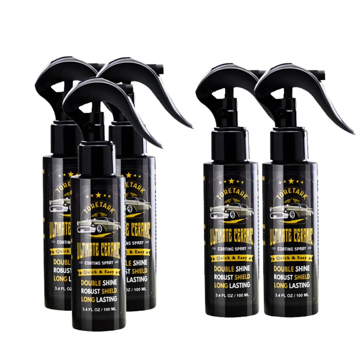 Toretark® Ultimate Ceramic Coating for Cars Nano Car Wax Coating Spray Quick Detailer Spray Wax Long Lasting Shiny Car Stuff No Pungent Smell