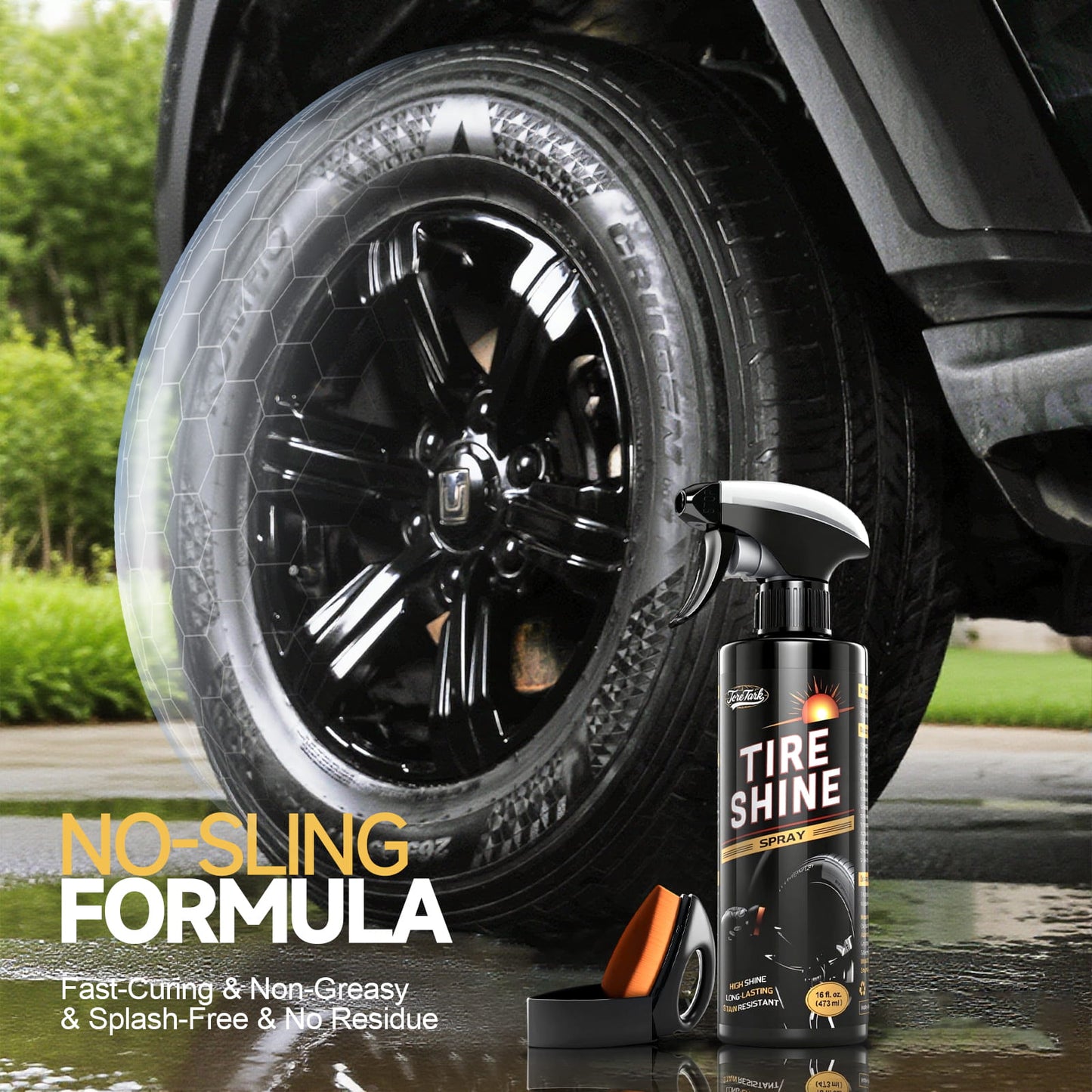 Instant Stain Resistant & Long-Lasting Tire Shine Spray