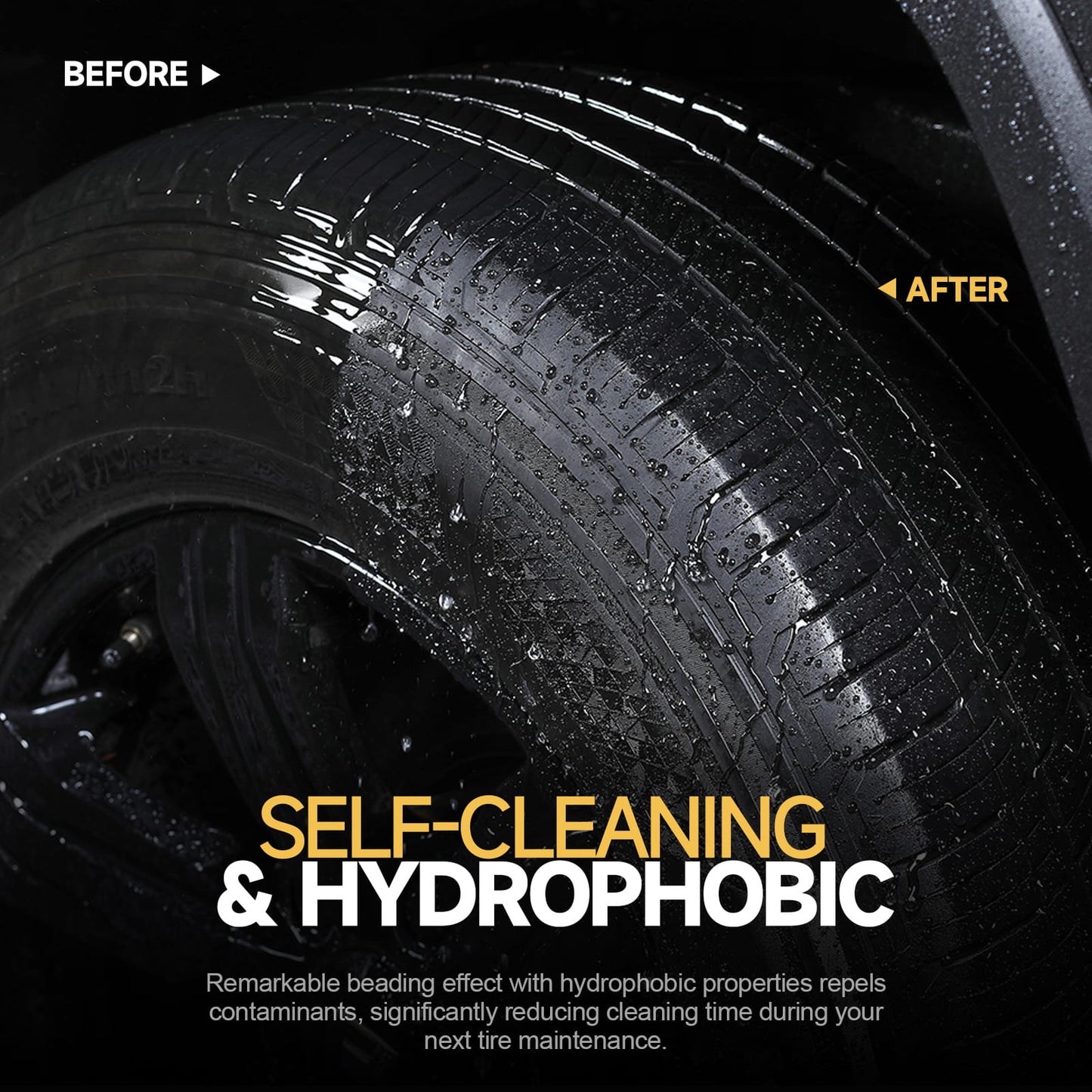 Instant Stain Resistant & Long-Lasting Tire Shine Spray