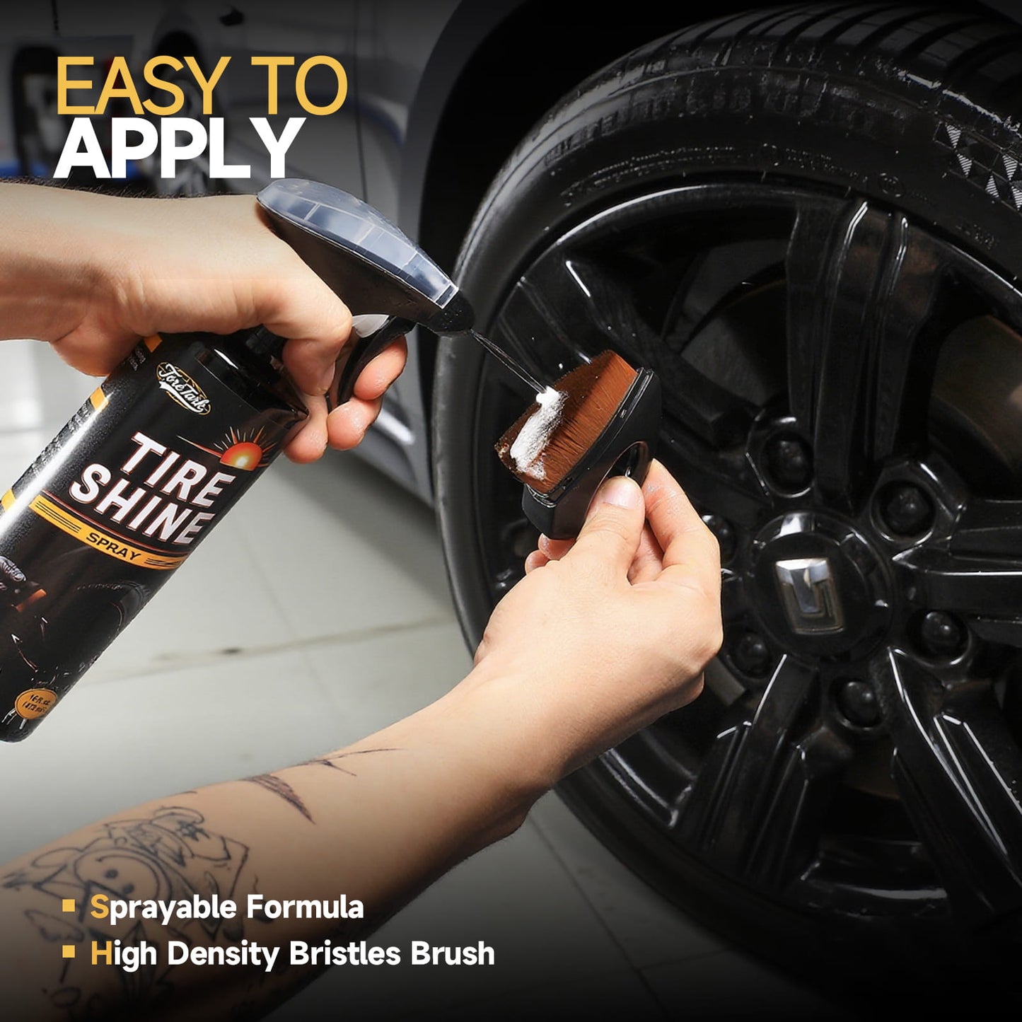 Instant Stain Resistant & Long-Lasting Tire Shine Spray