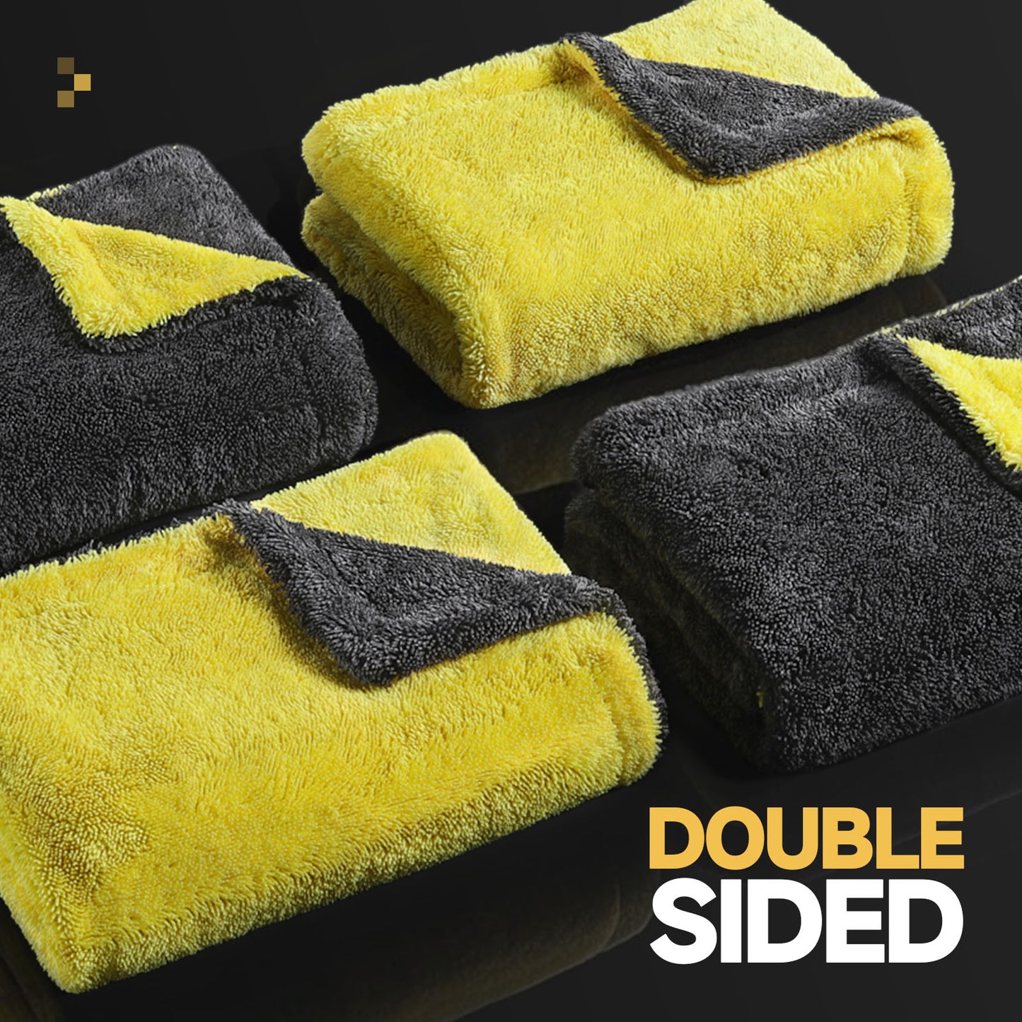 Toretark® Car Drying Towel Extra Large Microfiber Towel for Cars Cleaning & Detailing Supplies Double-Sided High Absorbency Edgeless Design