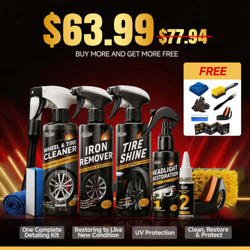 Car Restoration &  Detailing Kit - Headlight + Tire+ Wheel