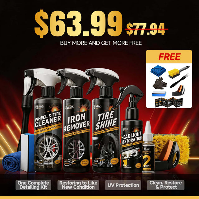 Car Restoration &  Detailing Kit - Headlight + Tire+ Wheel A2