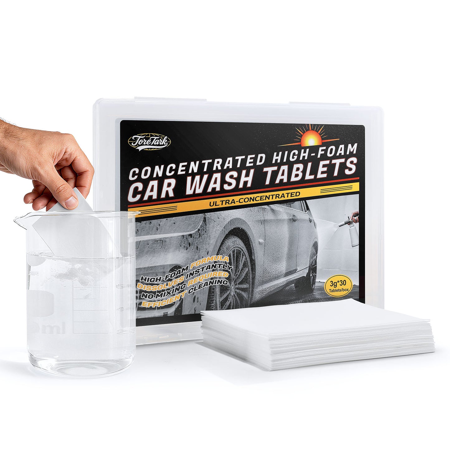 Ultra-Concentrated High-Foam Car Wash Tablets