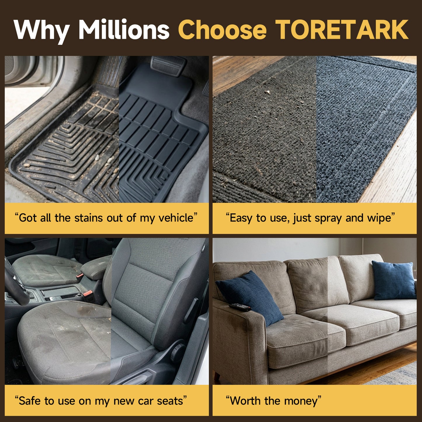 Toretark Instant & Powerful Carpet Cleaner Spray