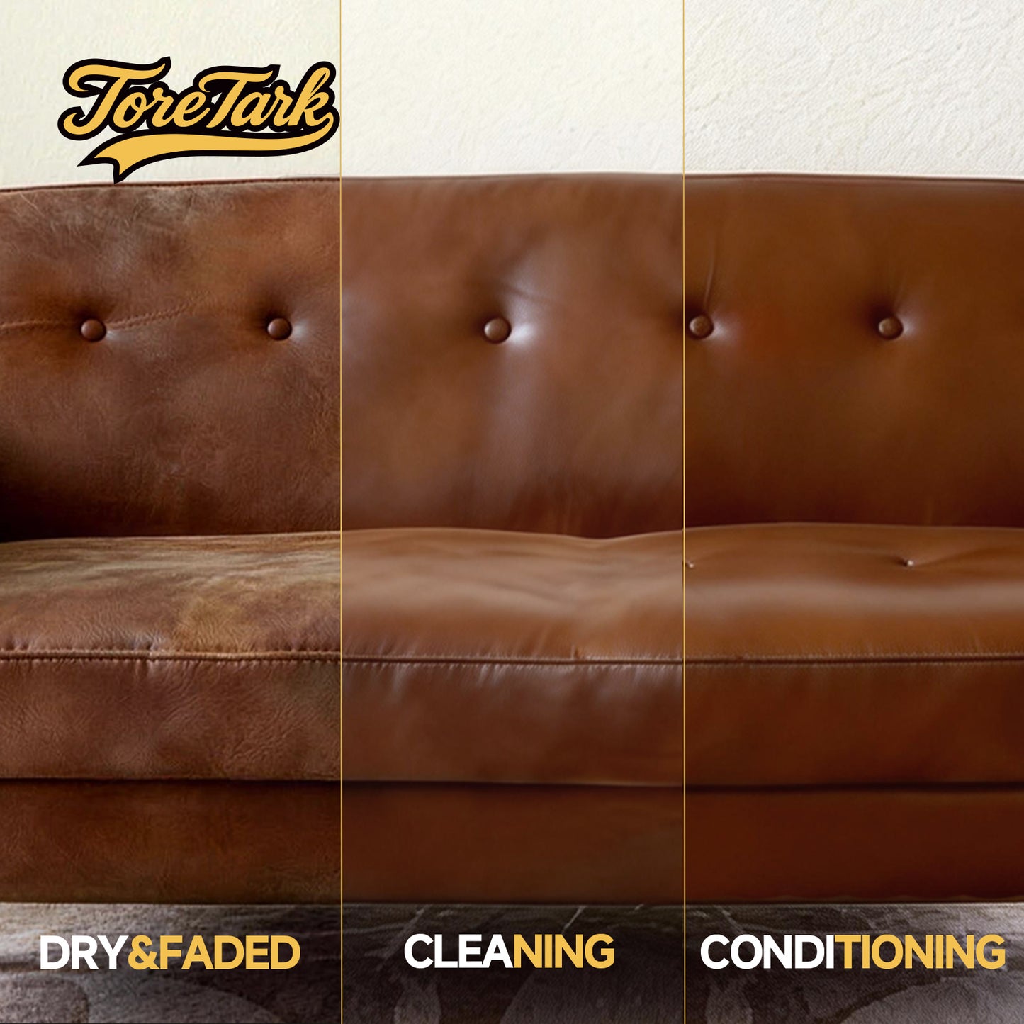 Toretark Leather Cleaner and Conditioner Kit