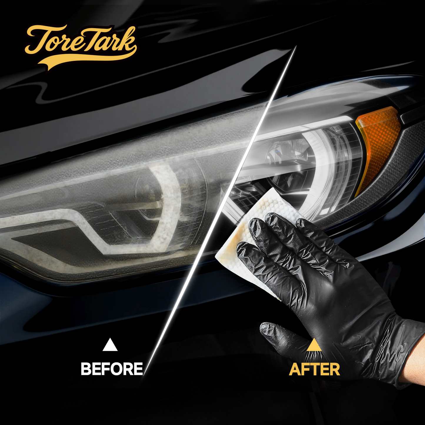 Toretark Headlight Restoration Wipes Kit