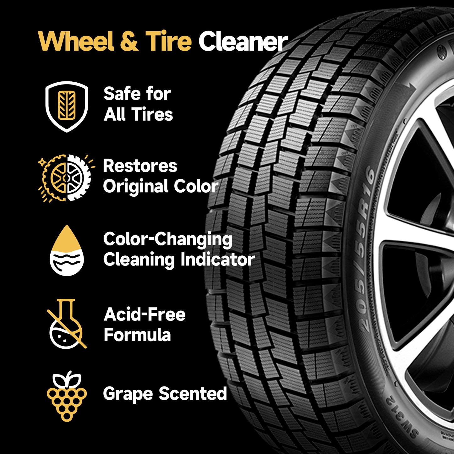 Professional Car Wheel & Tire Cleaner Spray