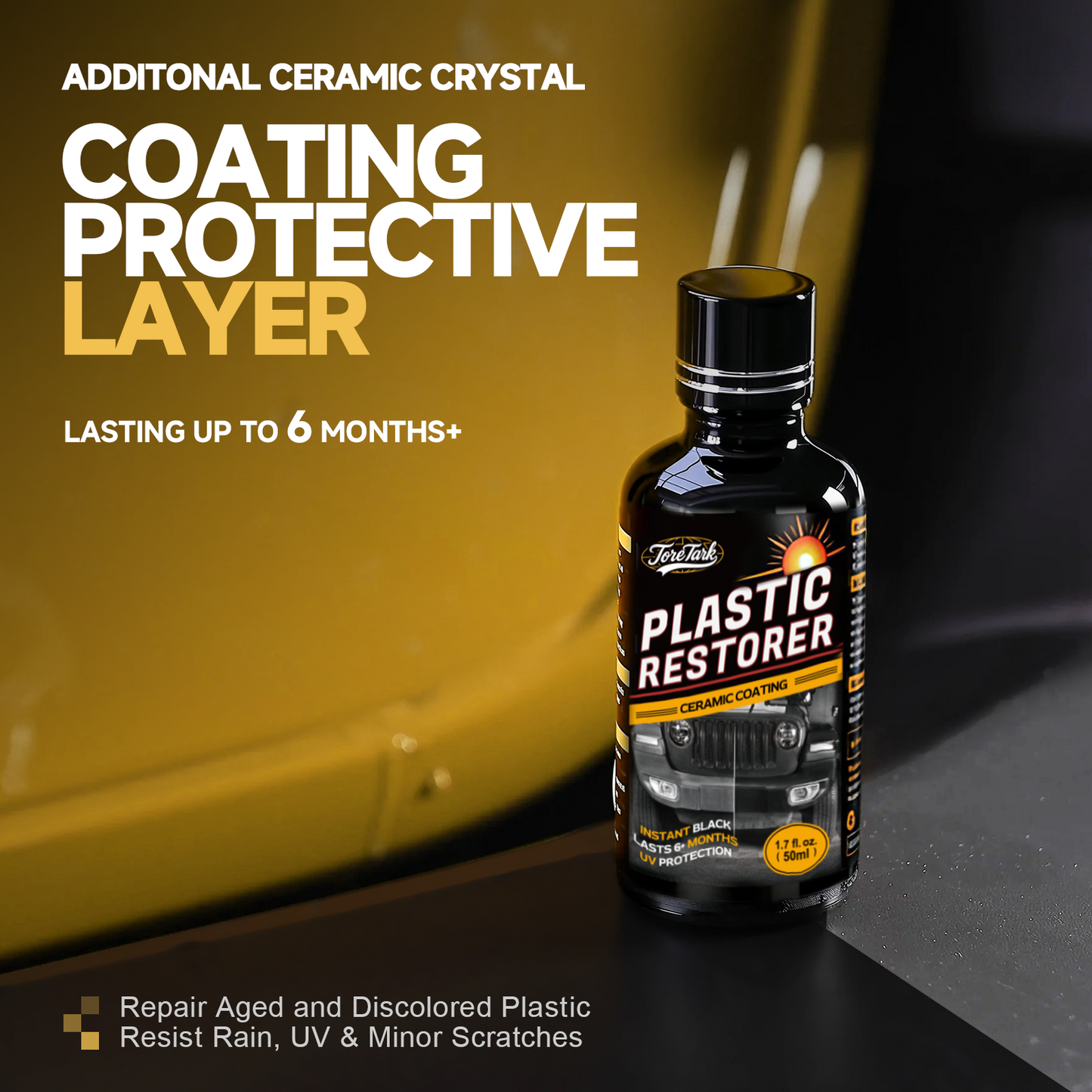 Plastic Trim Restorer for Cars