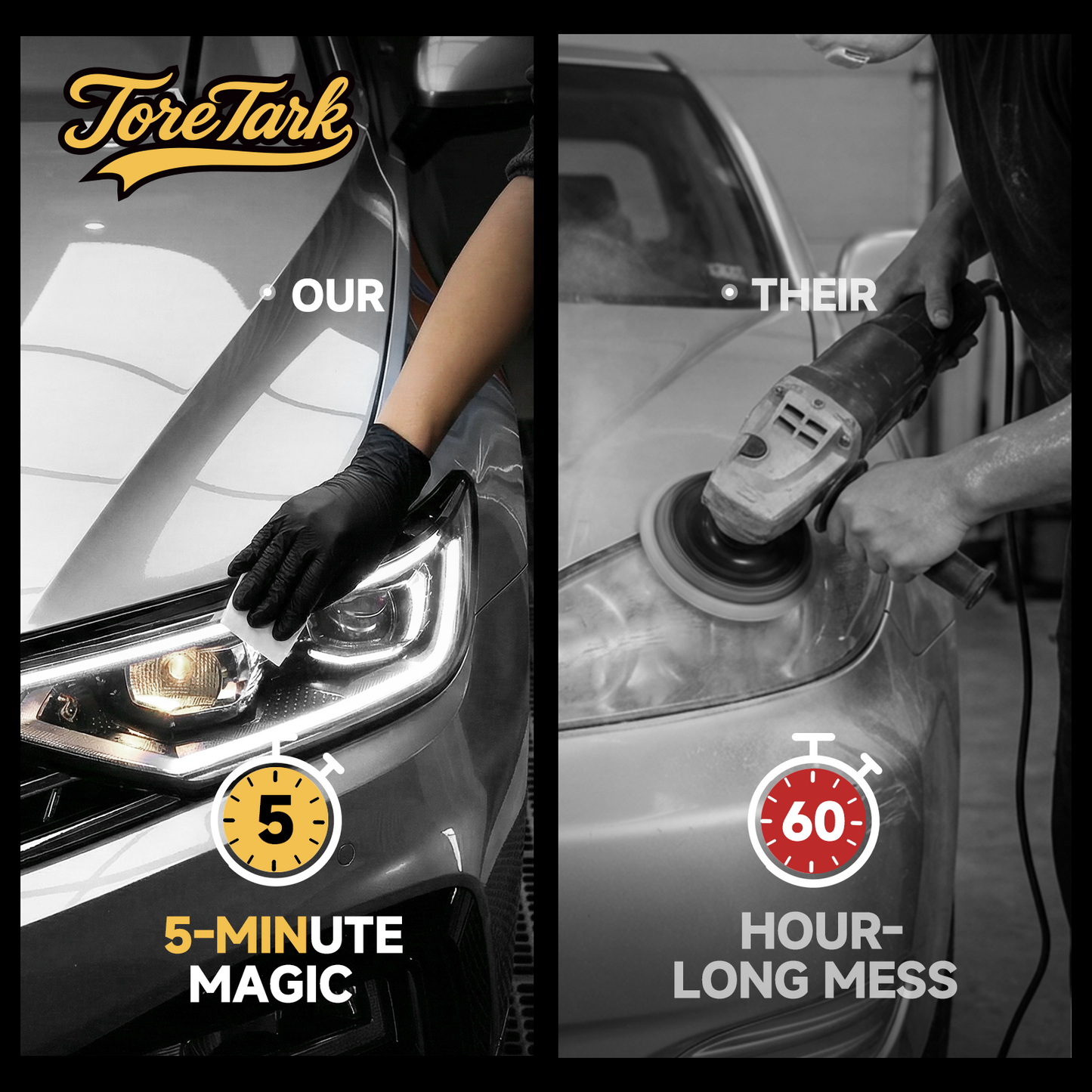 Toretark Headlight Restoration Wipes Kit