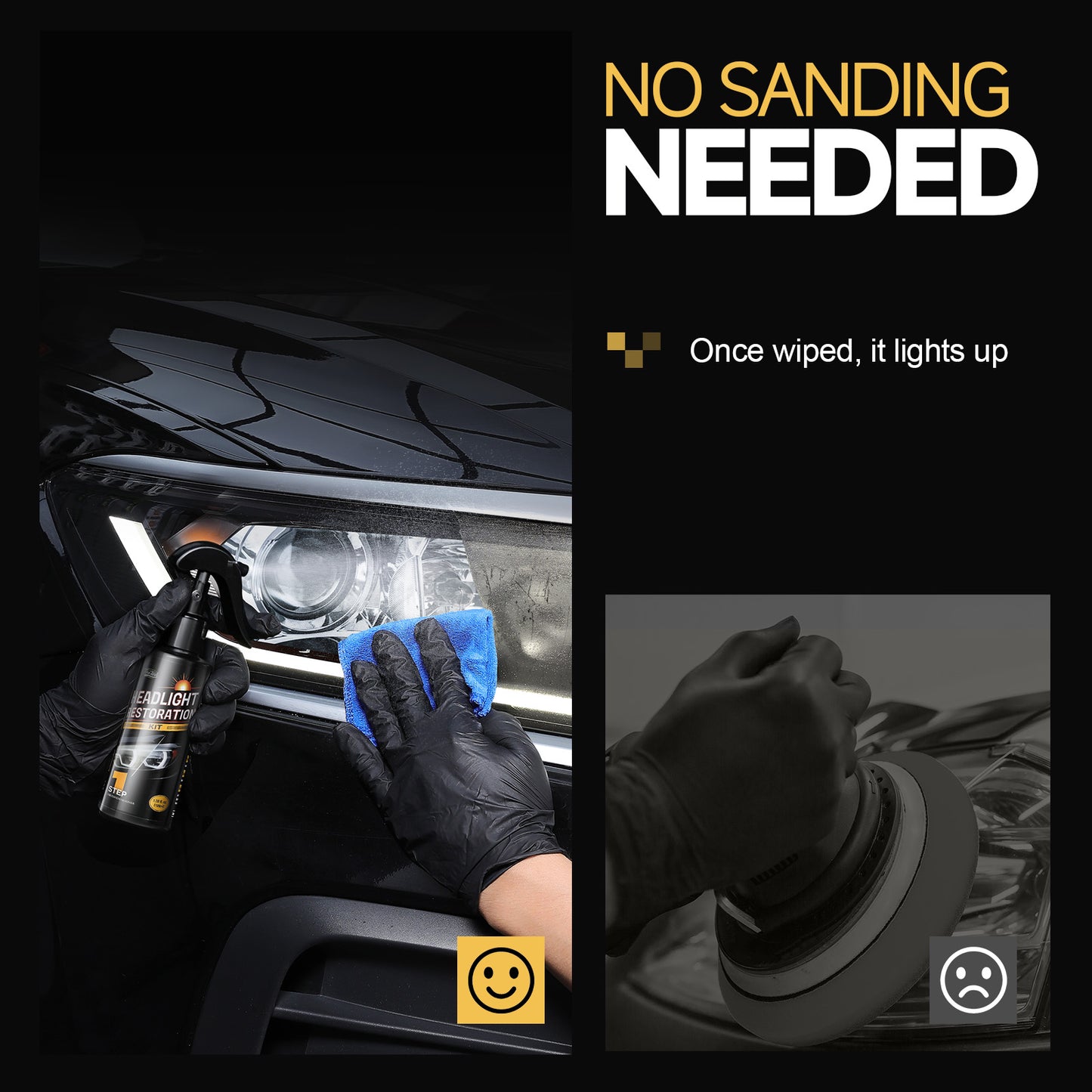 Car Restore Protect Headlight Restoration Kit