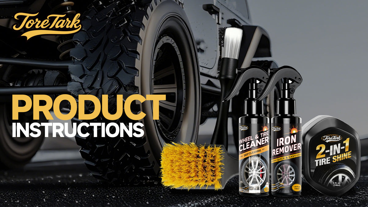 Toretark 2-in-1 Tire Shine Tips