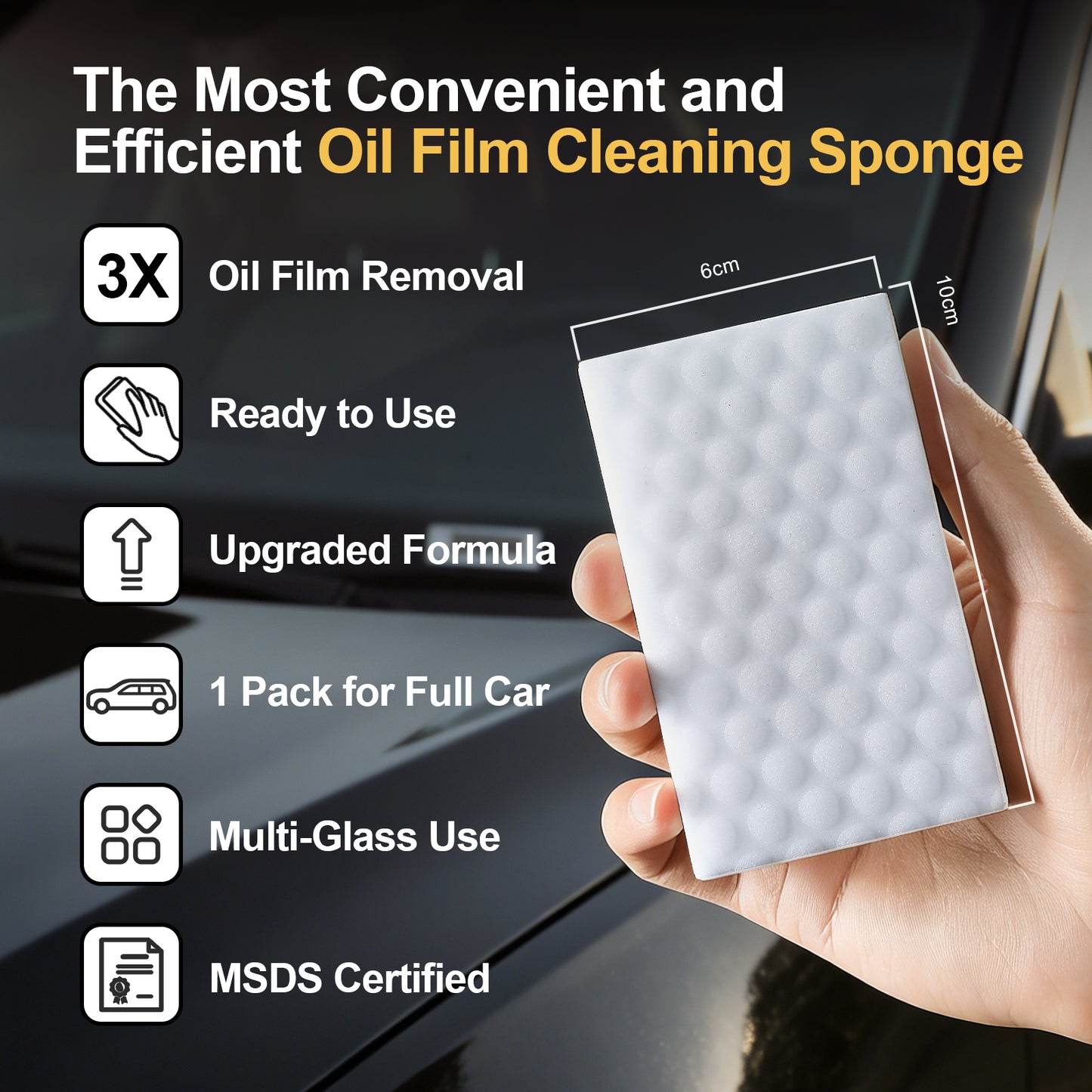 Toretark Oil Film Cleaning Brush for Car & Home