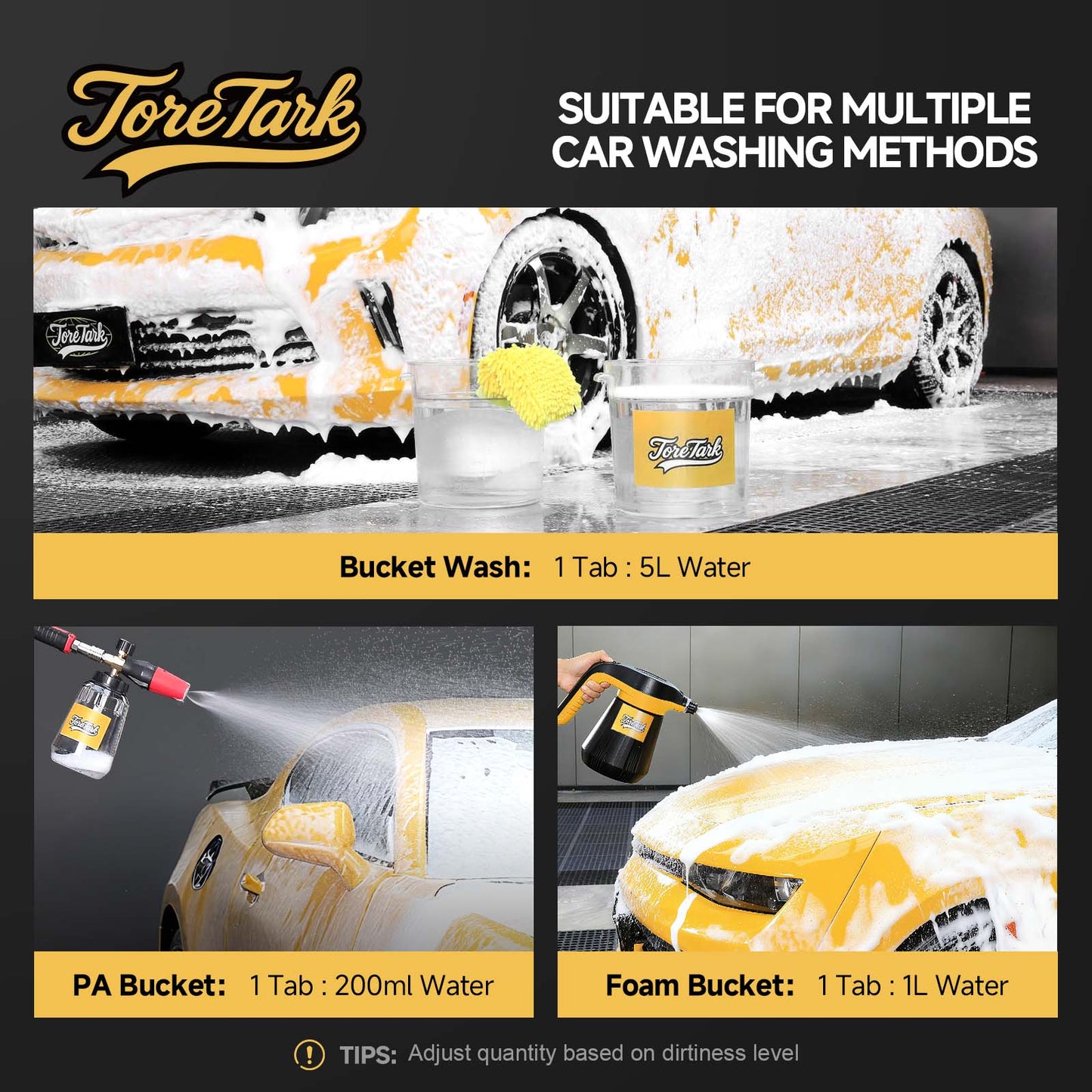 Ultra-Concentrated High-Foam Car Wash Tablets