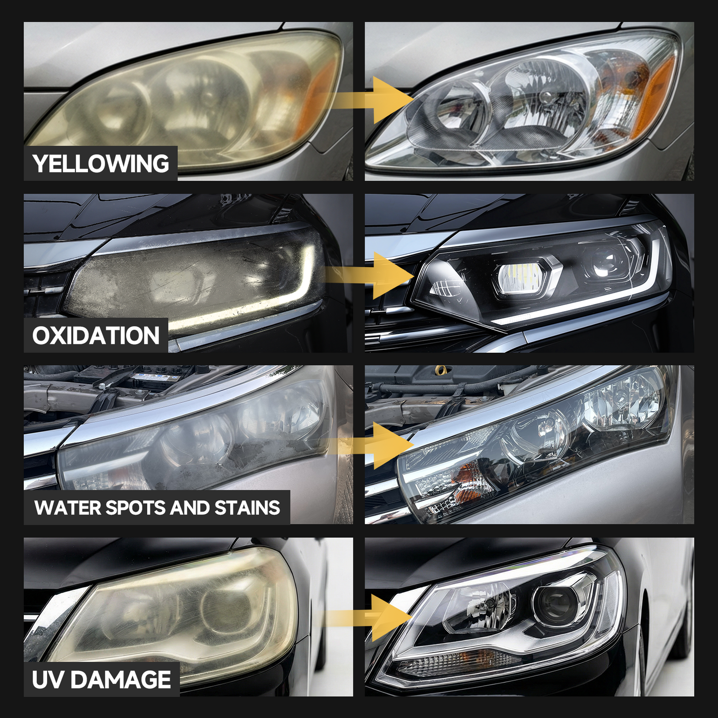 Toretark Headlight Restoration Wipes Kit