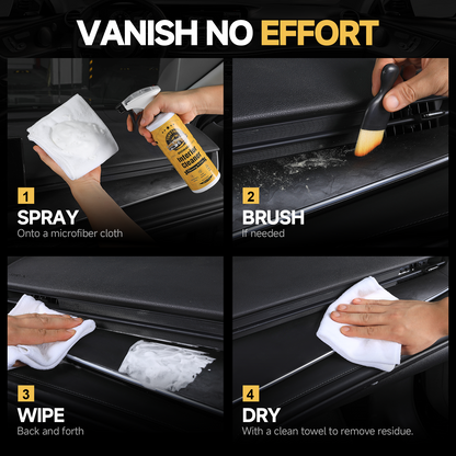 Toretark®Powerful Foam Car Interior Cleaner & Protectant for Automotive Dashboards Leather Plastic Parts Glass and Rubber