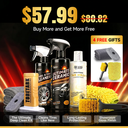 Complete Car Wash & Detailing Kit - Clean + Coat + Shine