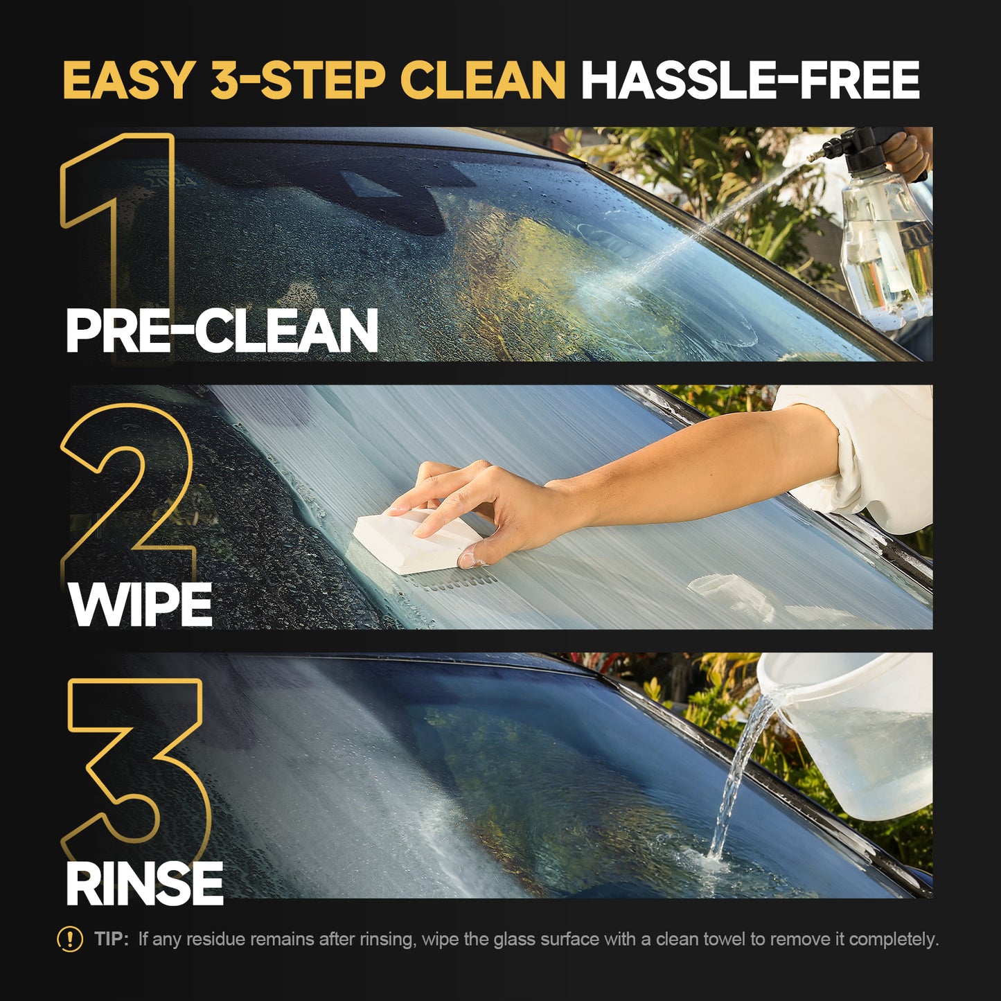 Toretark Oil Film Cleaning Brush for Car & Home