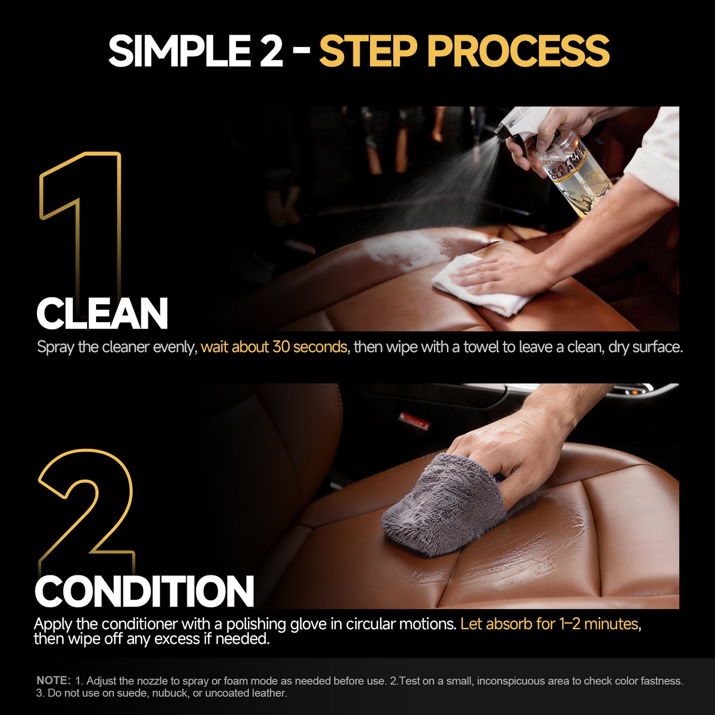 Toretark Leather Cleaner and Conditioner Kit