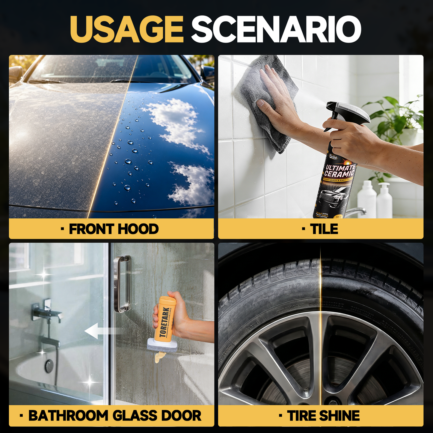 Complete Car Wash & Detailing Kit - Clean + Coat + Shine