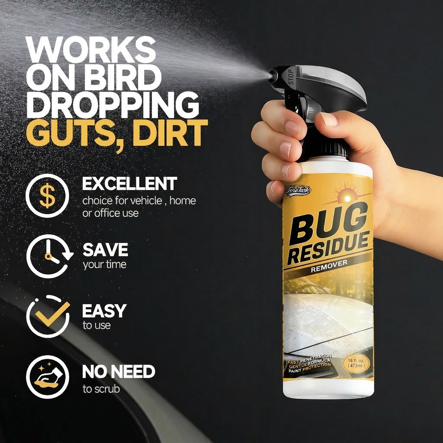 Heavy Duty Car Bug Remover Spray
